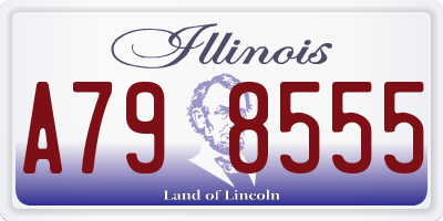 IL license plate A798555