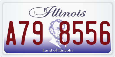 IL license plate A798556