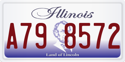 IL license plate A798572