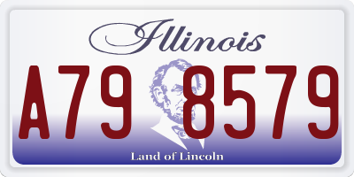IL license plate A798579