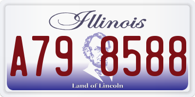IL license plate A798588
