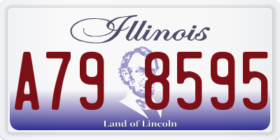 IL license plate A798595