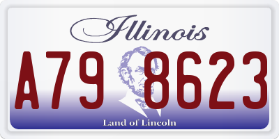 IL license plate A798623