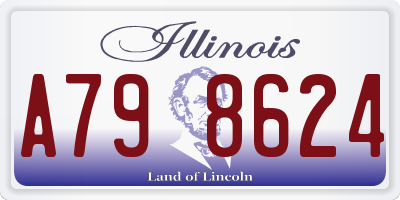 IL license plate A798624