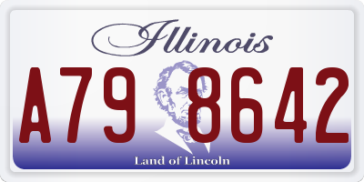 IL license plate A798642