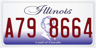 IL license plate A798664