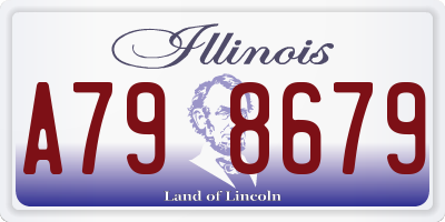 IL license plate A798679