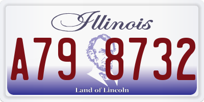 IL license plate A798732
