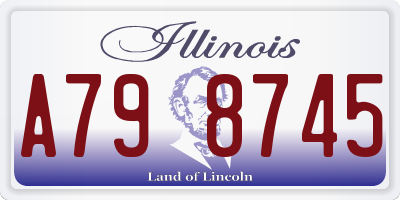 IL license plate A798745