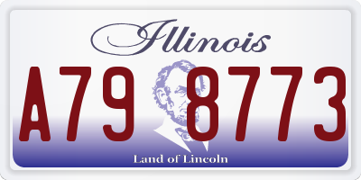 IL license plate A798773