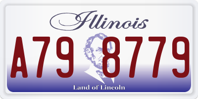 IL license plate A798779