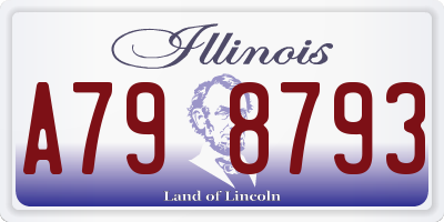 IL license plate A798793