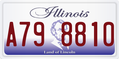 IL license plate A798810
