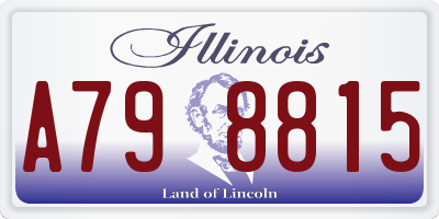 IL license plate A798815