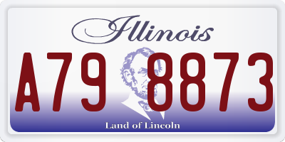 IL license plate A798873