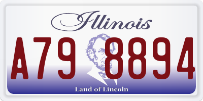 IL license plate A798894