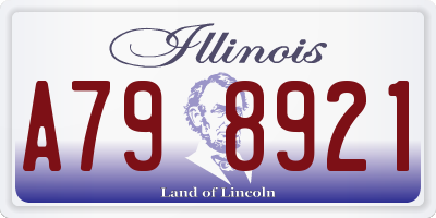 IL license plate A798921