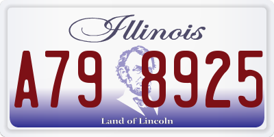 IL license plate A798925