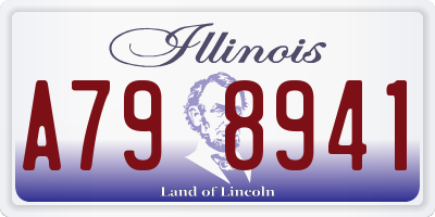 IL license plate A798941