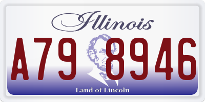 IL license plate A798946