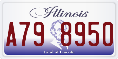 IL license plate A798950