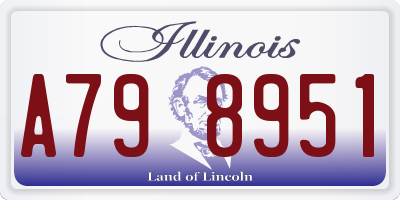 IL license plate A798951