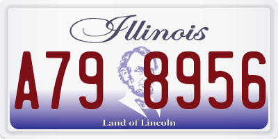 IL license plate A798956