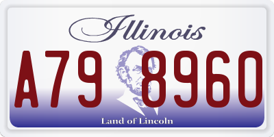 IL license plate A798960