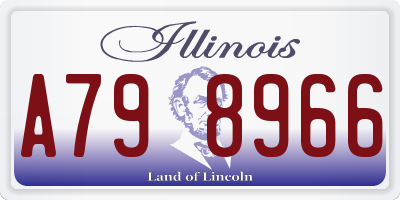 IL license plate A798966