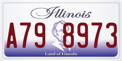 IL license plate A798973