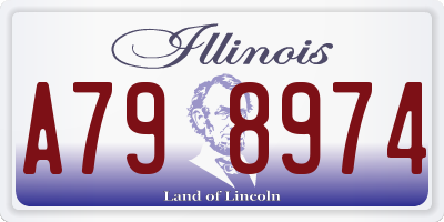 IL license plate A798974