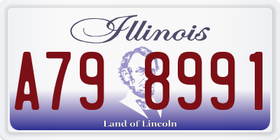 IL license plate A798991
