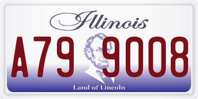 IL license plate A799008
