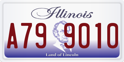 IL license plate A799010