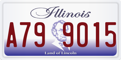 IL license plate A799015
