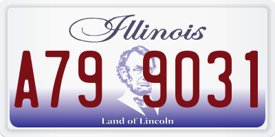 IL license plate A799031