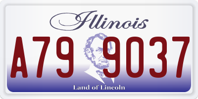 IL license plate A799037