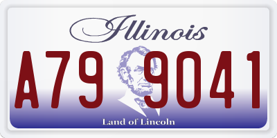 IL license plate A799041