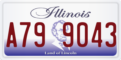 IL license plate A799043
