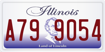 IL license plate A799054