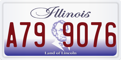 IL license plate A799076