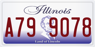 IL license plate A799078