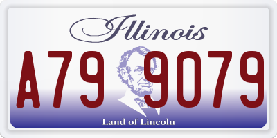 IL license plate A799079