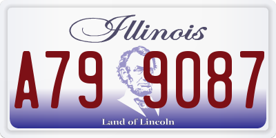 IL license plate A799087