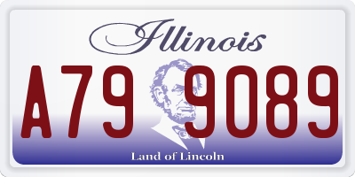 IL license plate A799089