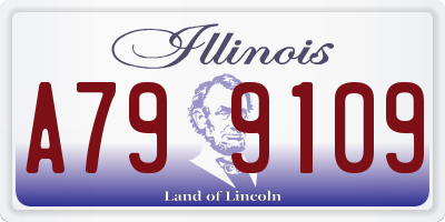IL license plate A799109