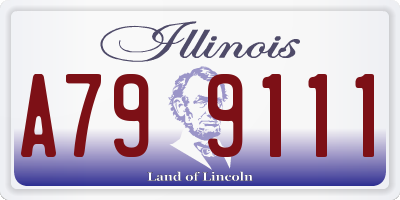 IL license plate A799111