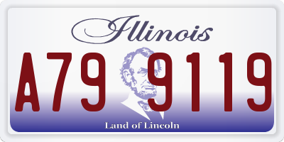 IL license plate A799119