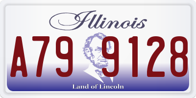 IL license plate A799128