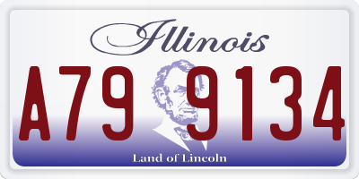 IL license plate A799134